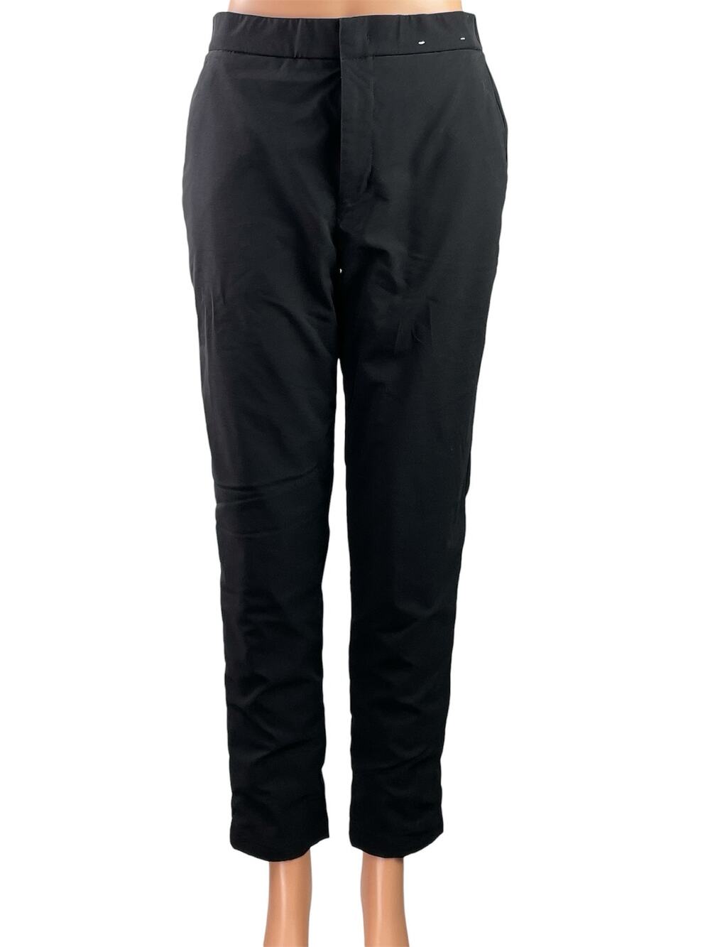 Uniqlo Windproof Warm Lined Women's Black Straight High Rise Trousers Pants M